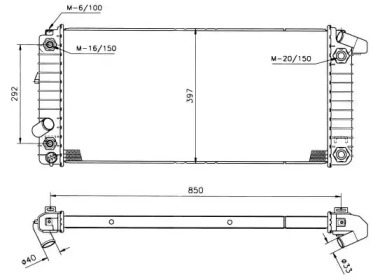 WILMINK GROUP wg1721162 -  Радиатор, охлаждение двигателя
